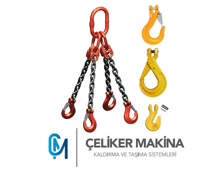 Dört Kollu Zincir Sapanlar